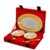 Satya gold plated bowl set with tray