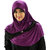Razan107 Designer Stretchable Purple Hijab