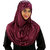 Aaima107 Magenta Polyester Stretchable Hijab