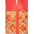 Chhabra 555 Orange Resham Embroidery Unstitched Cotton Dress Material with Dupatta