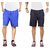 Blue and blue sports shorts pack of 2