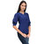 Tunic Nation Women's Solid Blue Color Top