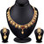 Spargz Antique Gold Plating Kempu Stone Choker Laxmi Coin Necklace Set For Women AINS 160
