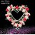 GirlZ! Multicolor Crystal Christmas Wedding Heart Shape Corsage Brooch Pin
