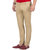 Mufti Beige Slim Fit Low Rise Chinos For Men