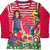 Lilsugar Girls Magenta Stripe Print T-Shirt