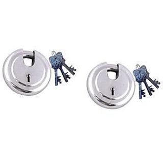 Buy Harrison Steel Round Lever Jama Lock JAMA THUNDER/251 Lock-Set Of-2 ...