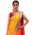 SuratTex Multicolor Crepe Embroidered Saree With Blouse