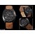 Sober NEW BRAND Round Dial Brown Leather Strap Mens Watch FOR BOYS
