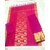 Peach Banarasi Jaquard Unstitched Partywear Dress Material