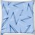 Snoogg Blue Z Digitally Printed Cushion Cover Pillow 20 x 20 Inch