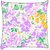 Snoogg white and pink floral pattern 2482  Digitally Printed Cushion Cover Pillow 16 x 16 Inch