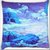 Snoogg Crystal earth Digitally Printed Cushion Cover Pillow 16 x 16 Inch