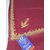 Red colour shawl with tilla work as shown from kashmir