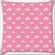 Snoogg Abstract Pink Clouds Digitally Printed Cushion Cover Pillow 20 x 20 Inch