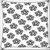 Snoogg Grey Diangle Digitally Printed Cushion Cover Pillow 20 x 20 Inch