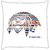 Snoogg  Red Indian  Digitally Printed Cushion Cover Pillow 16 x 16 Inch
