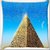 Snoogg pyramid moons Digitally Printed Cushion Cover Pillow 16 x 16 Inch