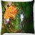 Snoogg Bubble drops Digitally Printed Cushion Cover Pillow 16 x 16 Inch