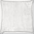 Snoogg White Plain Digitally Printed Cushion Cover Pillow 16 x 16 Inch
