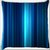 Snoogg Blue Strips Digitally Printed Cushion Cover Pillow 16 x 16 Inch