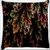 Snoogg Fractal Leaves Digital Art Digitally Printed Cushion Cover Pillow 16 x 16 Inch
