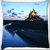 Snoogg Palace Along The Beach Digitally Printed Cushion Cover Pillow 20 x 20 Inch