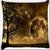 Snoogg Black Earth Digitally Printed Cushion Cover Pillow 20 x 20 Inch