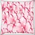 Snoogg Pink flower  Digitally Printed Cushion Cover Pillow 16 x 16 Inch