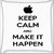 Snoogg Make It Happen Digitally Printed Cushion Cover Pillow 16 x 16 Inch