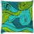 Snoogg  vector abstract hand drawn waves texture Digitally Printed Cushion Cover Pillow 16 x 16 Inch