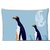 Snoogg  yellow eyed penguin  Digitally Printed Cushion Cover Pillow 16 x 16 Inch