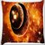Snoogg Solar Eclipse Digitally Printed Cushion Cover Pillow 16 x 16 Inch