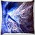 Snoogg Blue Fairy Fantasy Digitally Printed Cushion Cover Pillow 16 x 16 Inch