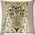Snoogg Tanzania Leopard Digitally Printed Cushion Cover Pillow 16 x 16 Inch
