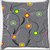 Snoogg Colorful Spots Grey Patern Digitally Printed Cushion Cover Pillow 20 x 20 Inch