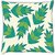 Snoogg  a seamless leaf pattern Digitally Printed Cushion Cover Pillow 16 x 16 Inch
