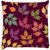 Snoogg  a seamless pattern with leaf Digitally Printed Cushion Cover Pillow 16 x 16 Inch