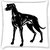 Snoogg  greyhound dog retro  Digitally Printed Cushion Cover Pillow 16 x 16 Inch