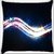 Snoogg Sparkling Waves Digitally Printed Cushion Cover Pillow 16 x 16 Inch