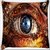Snoogg Mechanism Of Eye Digitally Printed Cushion Cover Pillow 16 x 16 Inch