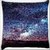 Snoogg Milkyway Space Mountain Digitally Printed Cushion Cover Pillow 16 x 16 Inch
