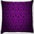 Snoogg Dark Pink Pattern Design Digitally Printed Cushion Cover Pillow 16 x 16 Inch