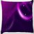 Snoogg Neon Purple Design Digitally Printed Cushion Cover Pillow 16 x 16 Inch