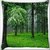 Snoogg Blossom Trees Digitally Printed Cushion Cover Pillow 16 x 16 Inch