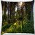 Snoogg No Way Forest Digitally Printed Cushion Cover Pillow 16 x 16 Inch