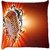 Snoogg  karaoke background Digitally Printed Cushion Cover Pillow 16 x 16 Inch