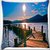 Snoogg Way To Lake Digitally Printed Cushion Cover Pillow 16 x 16 Inch