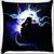 Snoogg Abstract Girl Digitally Printed Cushion Cover Pillow 16 x 16 Inch