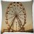 Snoogg County Fair Digitally Printed Cushion Cover Pillow 16 x 16 Inch